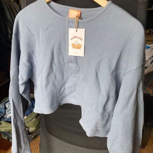 ORGANIC WAFFLE TOP new with tags - Picture 2 of 6